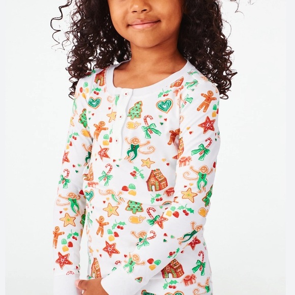 ROLLER RABBIT Kids Gingerbread Party Pajama TOP - Picture 1 of 9